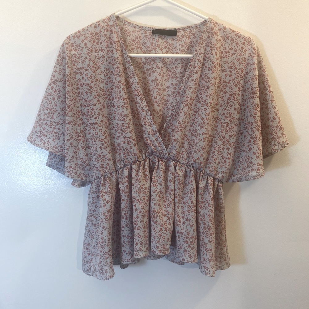 SHEIN vneck blouse